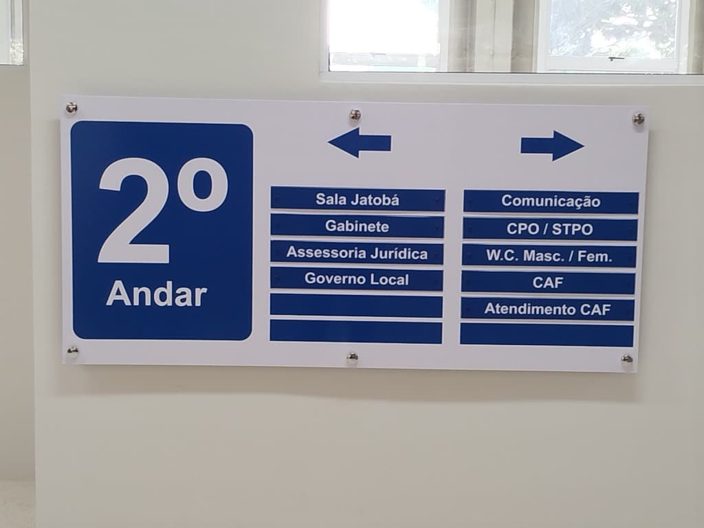 Sinalização 2º Andar